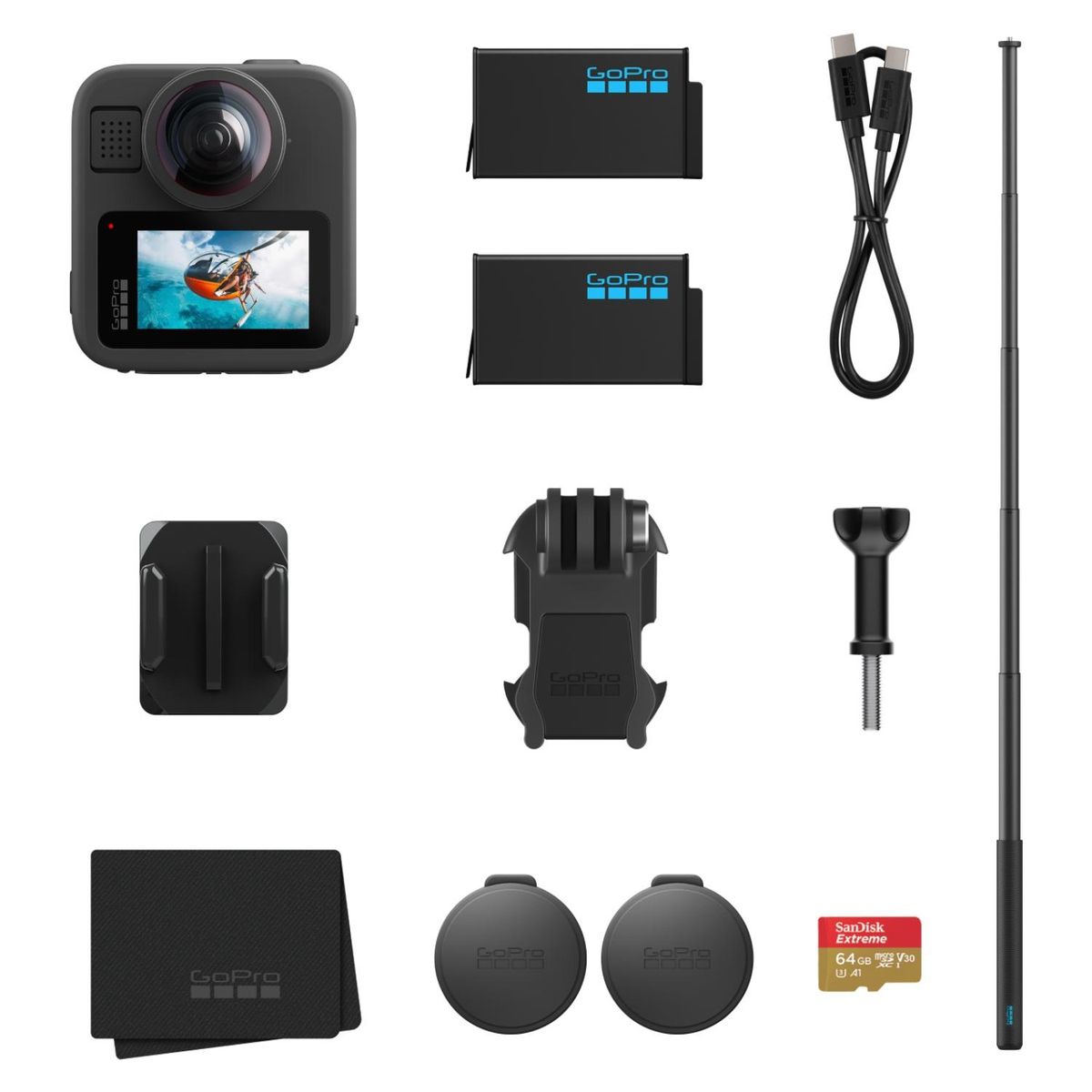GOPRO - Camara Deportiva Max 2 Bundle Account Gopro