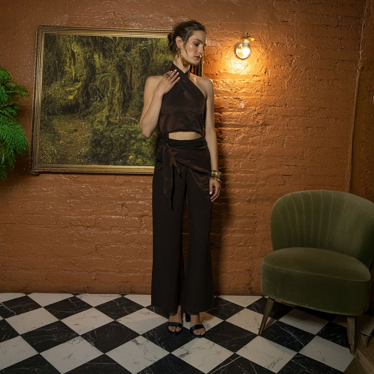 LA MURA - Pantalón Sara Lazos Tiro Medio Mujer La Mura