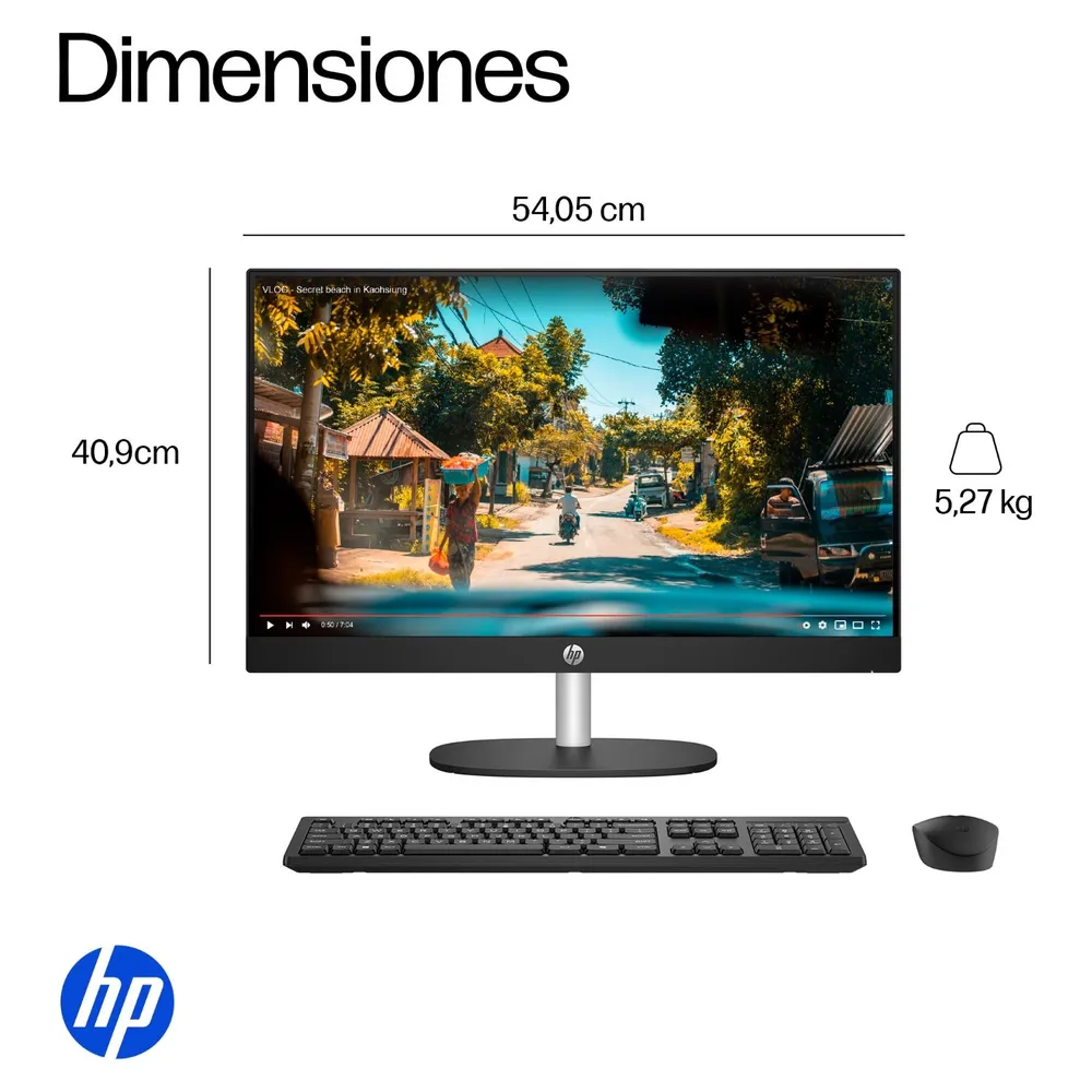 HP All-in-One 24-cr0336la Intel Core i3 8GB 512GB 23.8" Negro, foto 11