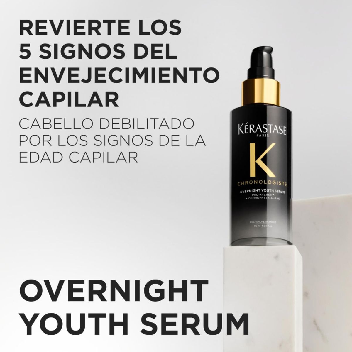 KERASTASE - Sérum Nocturno Rejuvenecedor Revitalizante Todo tipo de cabello Chronologiste Overnight Youth Serum 30ml