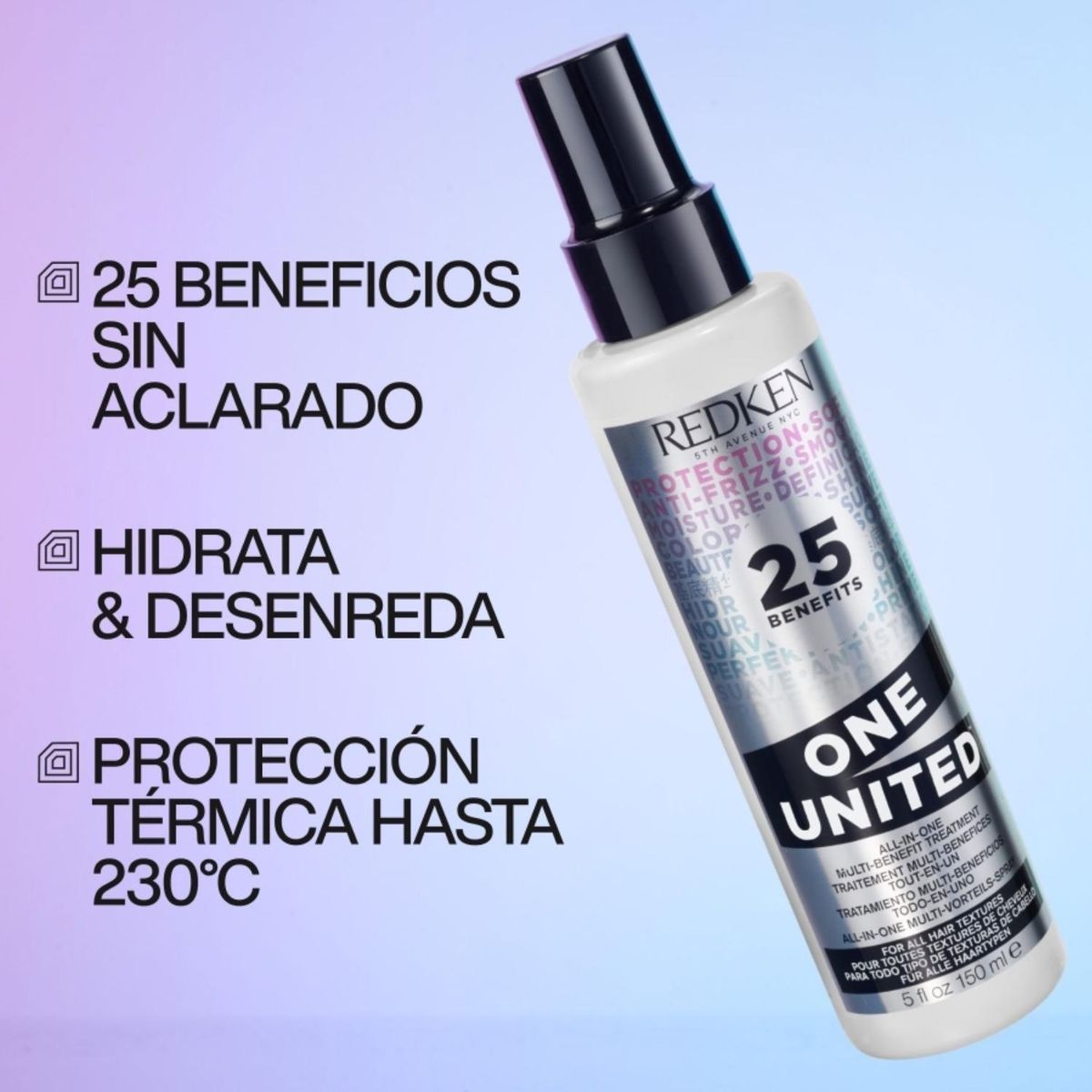 REDKEN - Set Spray Multi-beneficios One United 150ml + 30ml Redken