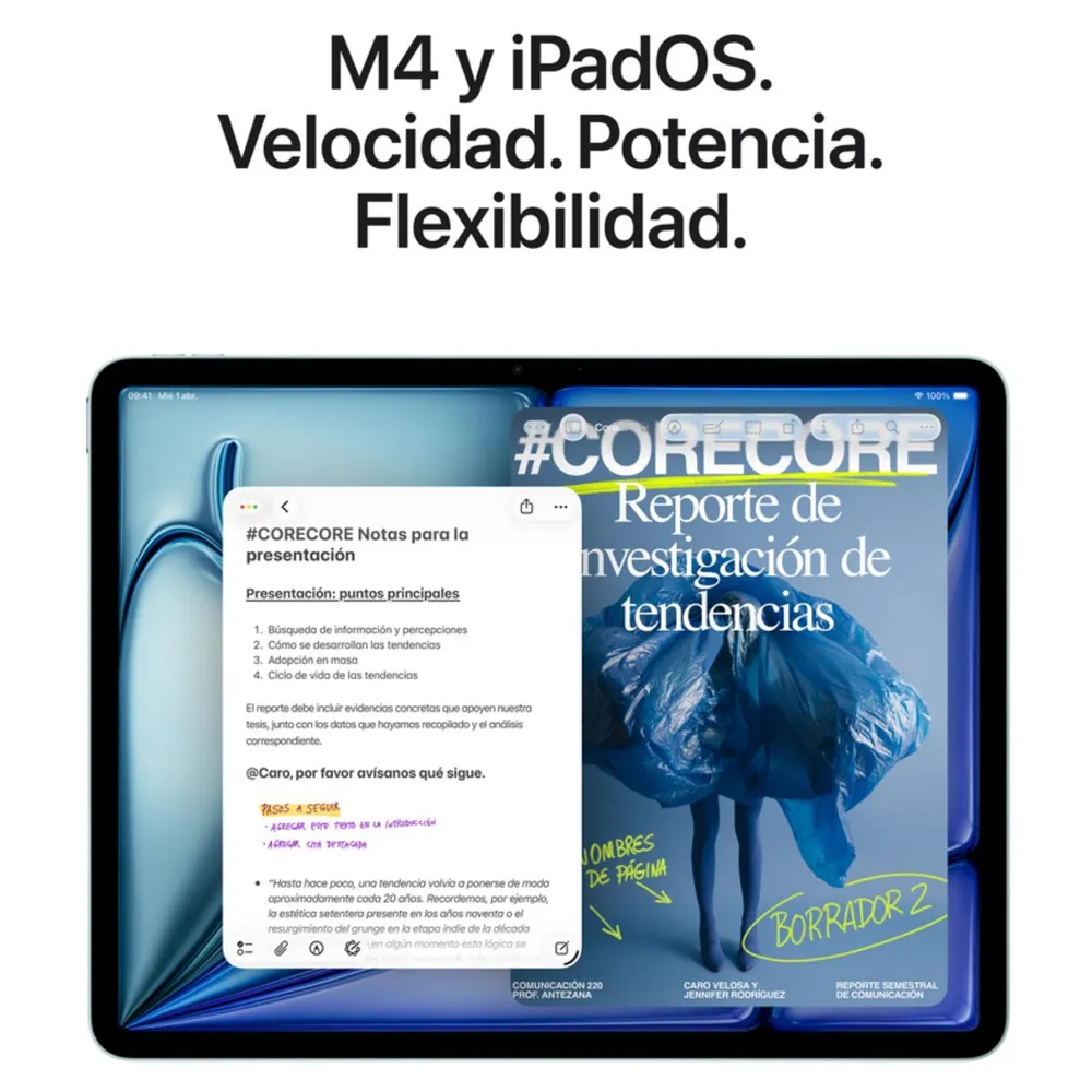 Apple iPad Air 11" M4 128GB Wi-Fi Blanco Estelar, foto 4