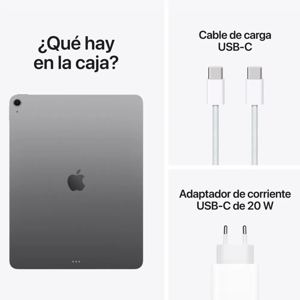 Apple iPad Air 13" M4 128GB Wi-Fi Gris Espacial, foto 10