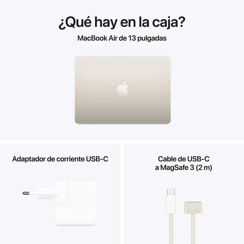 Apple MacBook Air 13 M5 16GB 512GB Blanco Estelar, foto 9