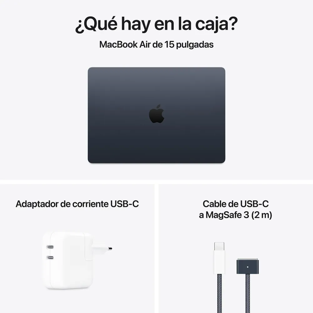 Apple MacBook Air 15.3 M5 16GB 512GB Medianoche, foto 9