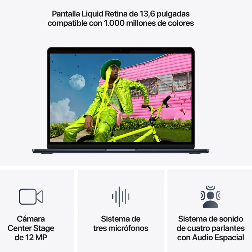 Apple MacBook Air 13 M5 16GB 512GB Medianoche, foto 5