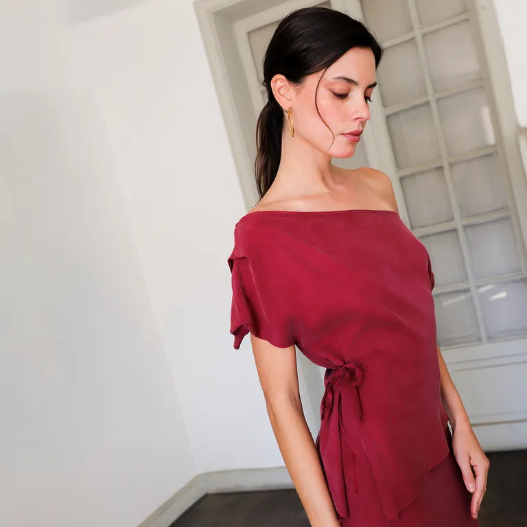 MARINA MIA Blusa Juana Ladrillo Mujer