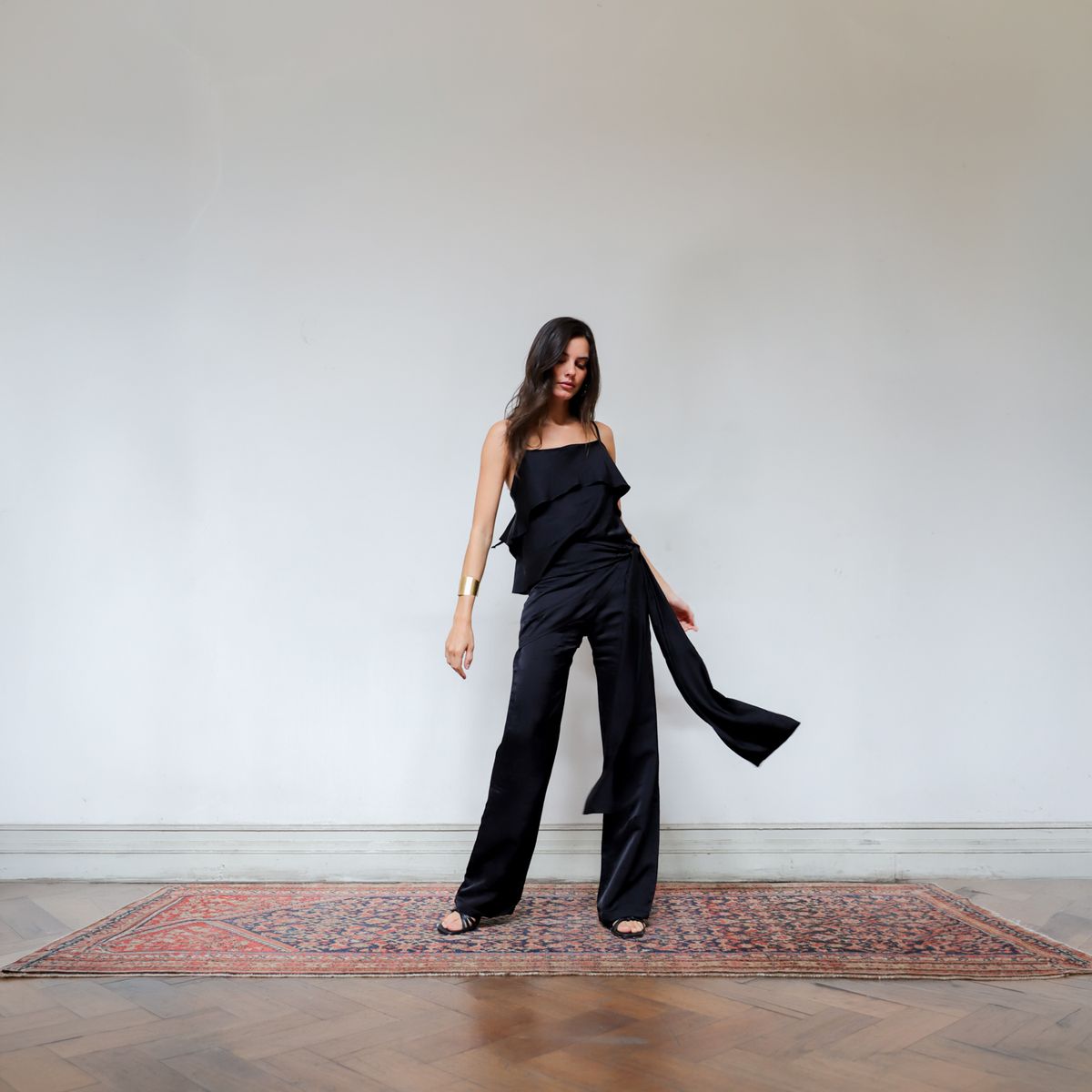 MARINA MIA - Pantalón Colomba Negro Mujer Marina Mia