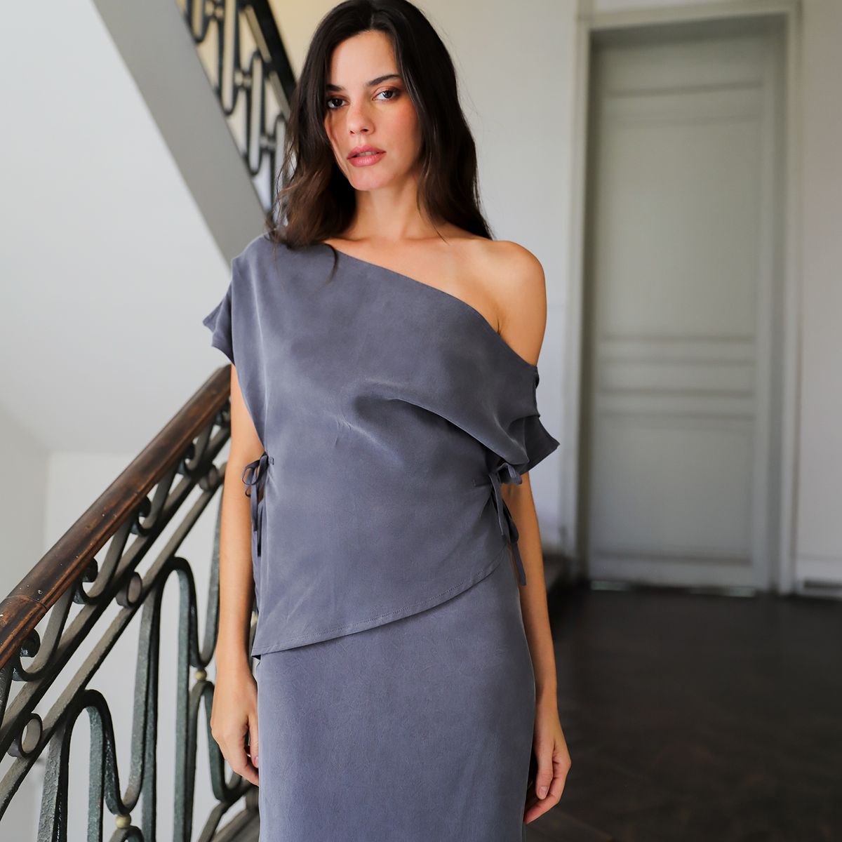 MARINA MIA - Blusa Juana Petrolio Mujer Marina Mia