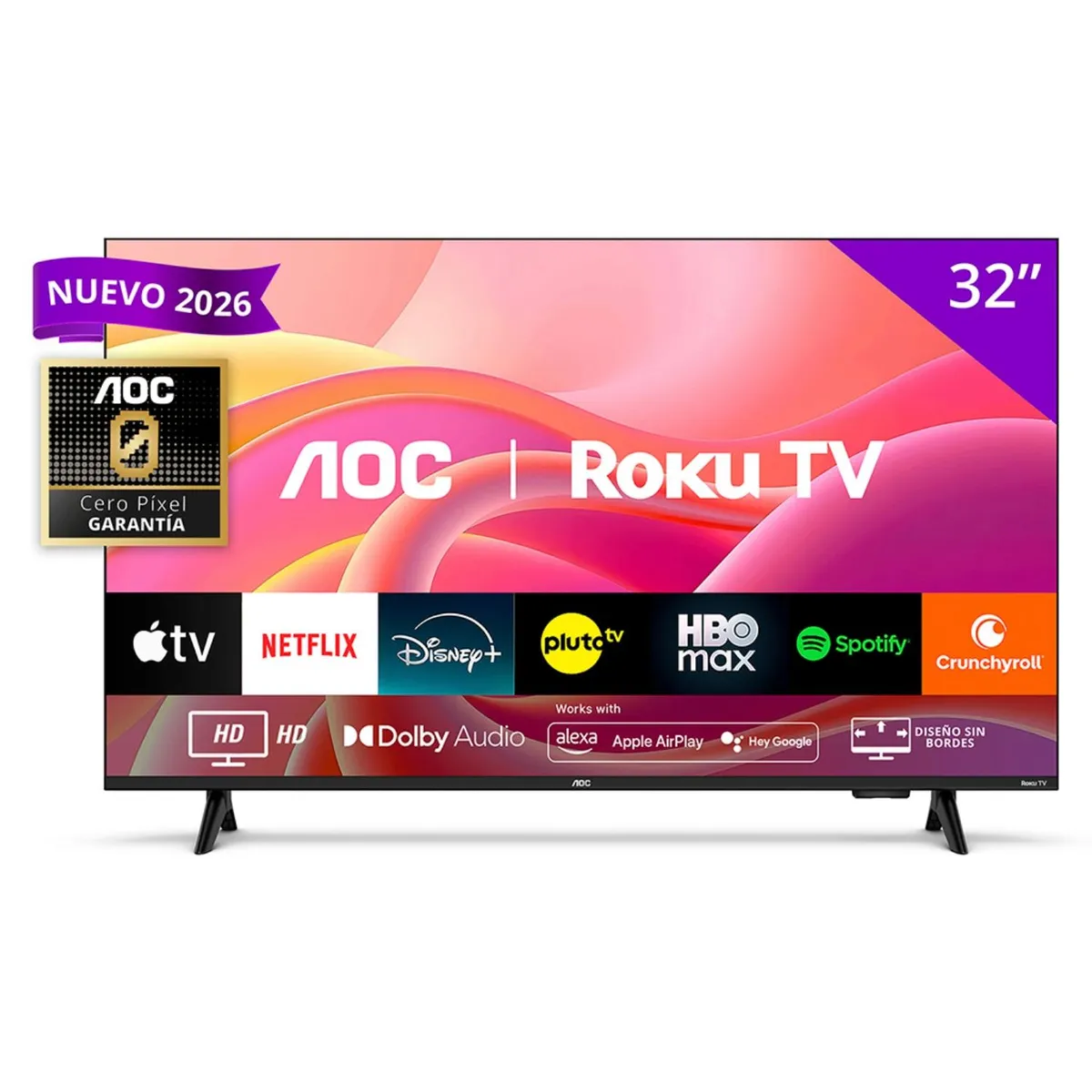 AOC - Led Smart TV 32" HD 32S5155 AOC