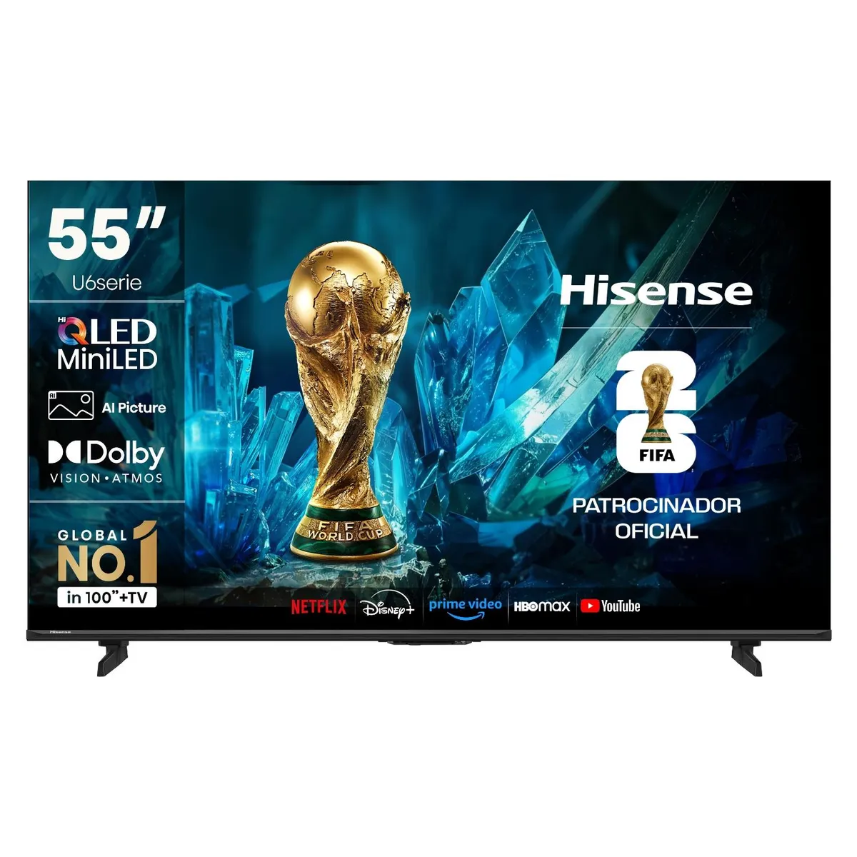 HISENSE - Smart Tv 55" QLED MINILED 4K UHD 55U6ESV Hisense