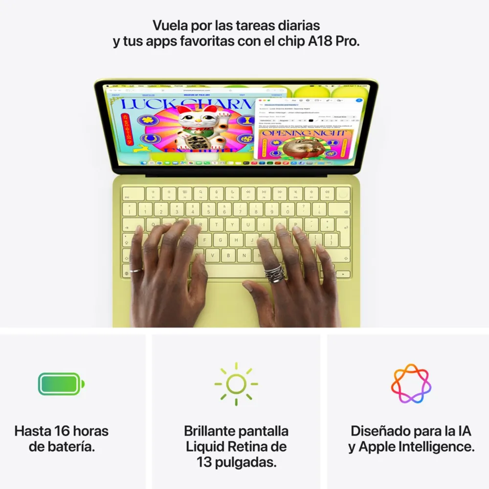 Apple MacBook Neo 13 A18 Pro 8GB 256GB Plata, foto 9