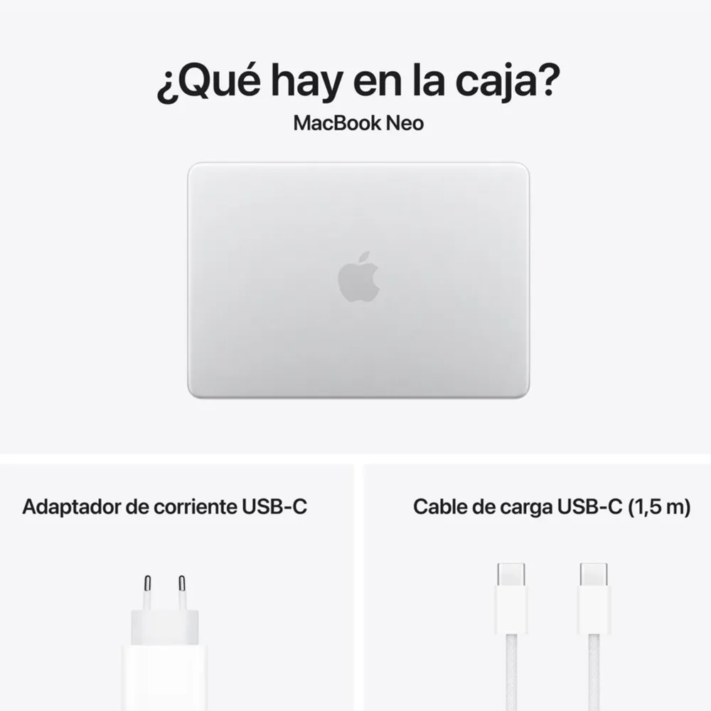 Apple MacBook Neo 13 A18 Pro 8GB 256GB Plata, foto 10
