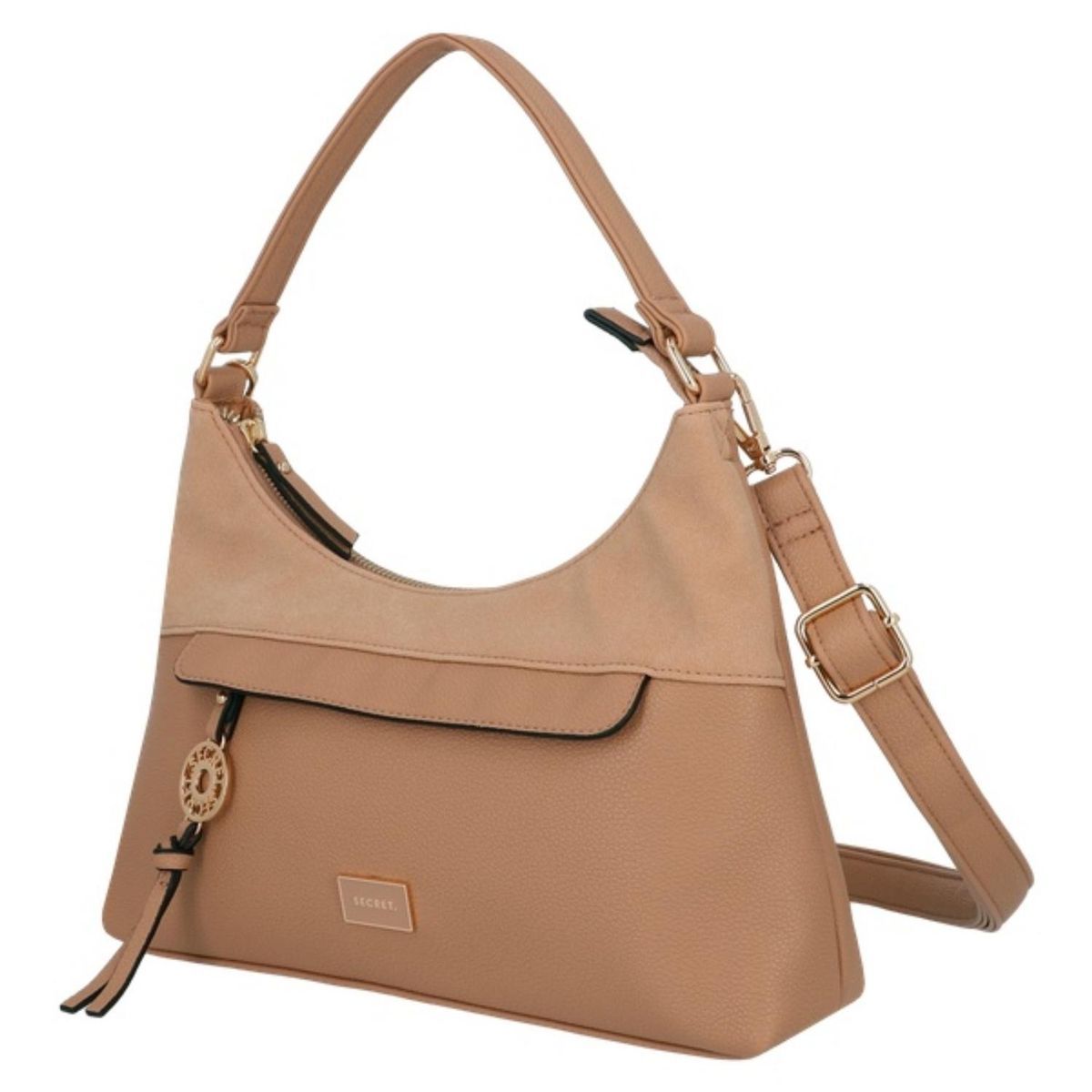 SECRET - Cartera Bandolera Laurens ST6 Mediana Beige Secret
