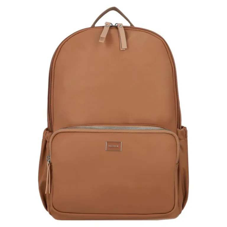 SECRET Mochila Mujer Porta Laptop 15" Michigan ST6 Extra Grande Café
