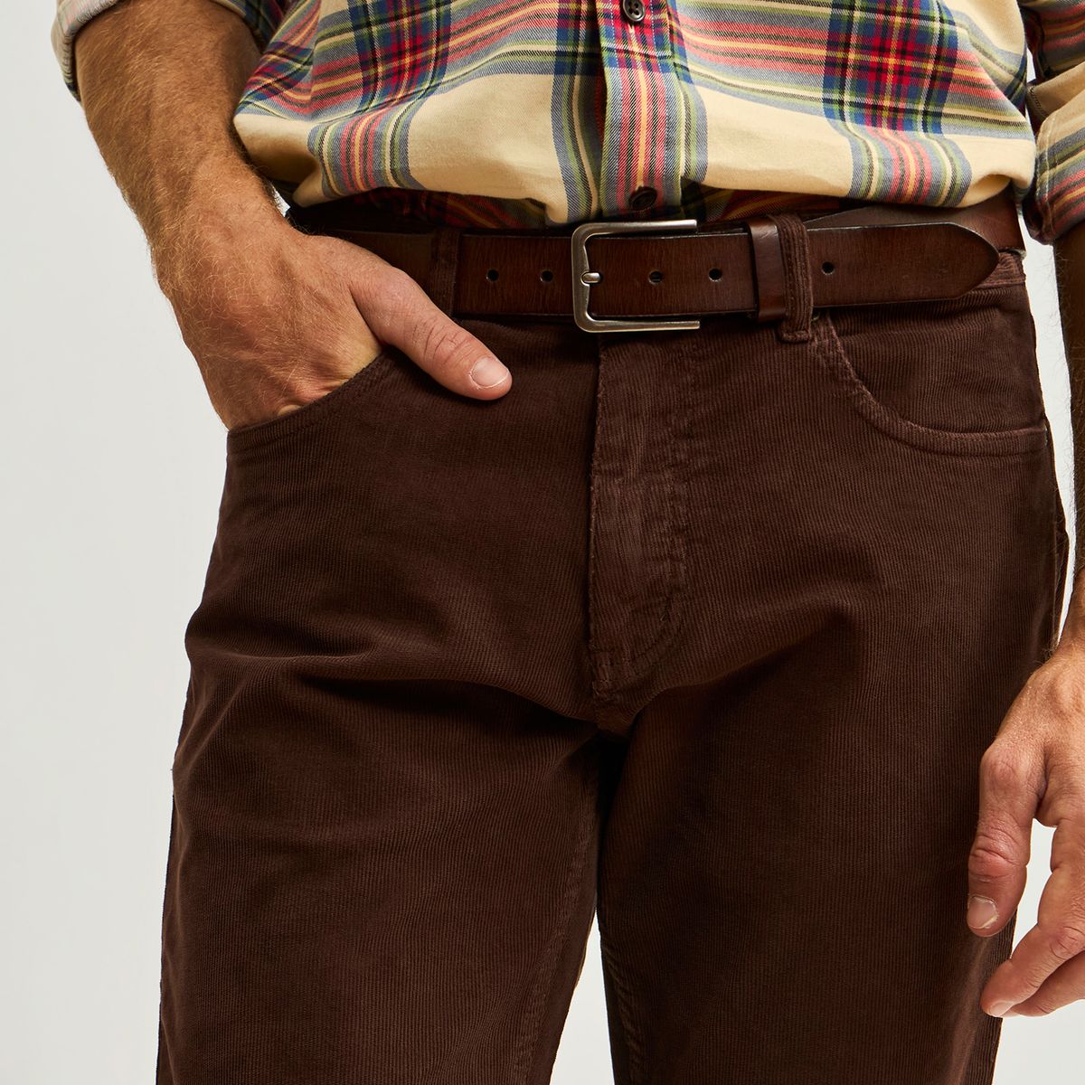 SAVILLE ROW - Pantalón 5 Pocket Slim Cotele Spandex Hombre Saville Row