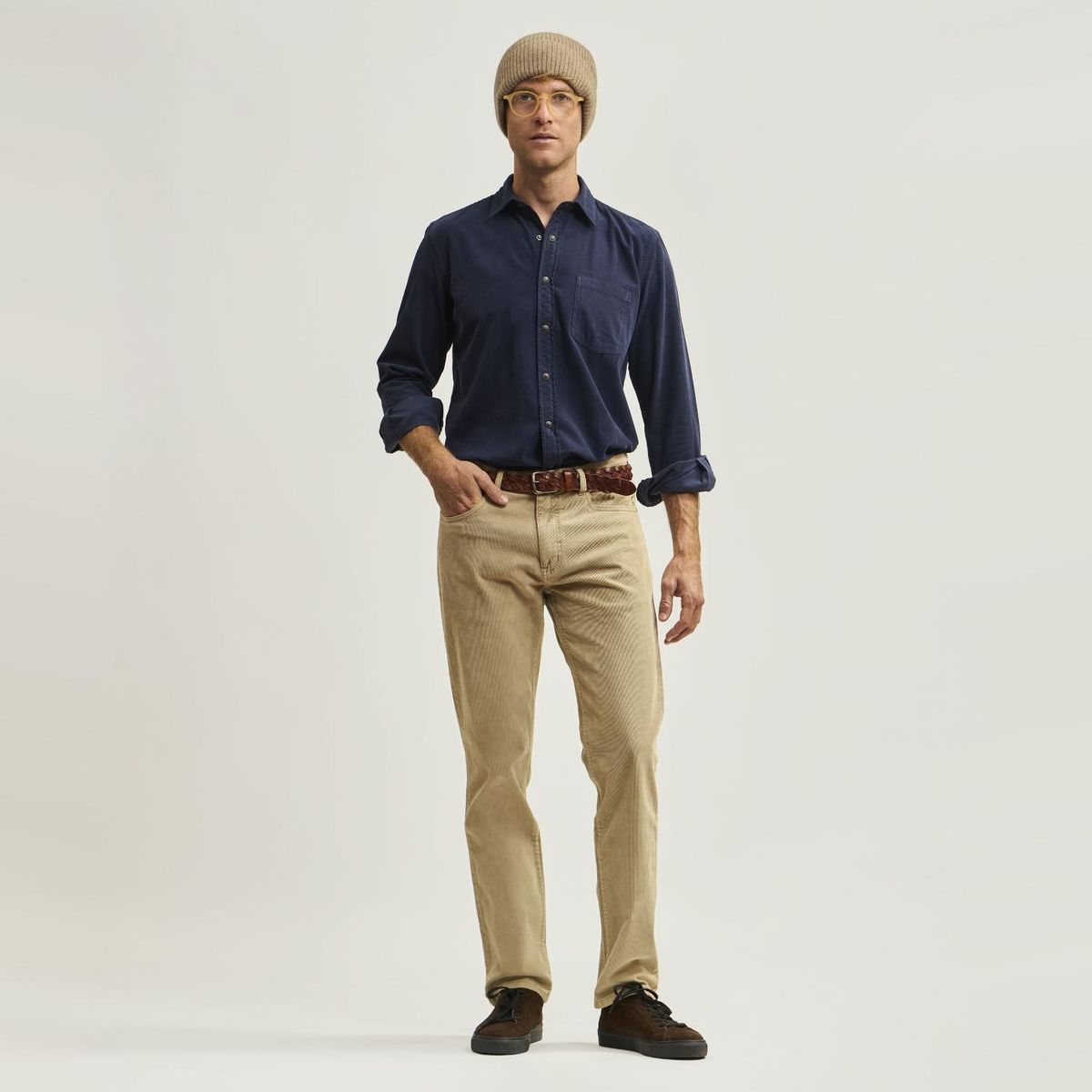 SAVILLE ROW - Pantalón 5 Pocket Slim Cotele Spandex Hombre Saville Row