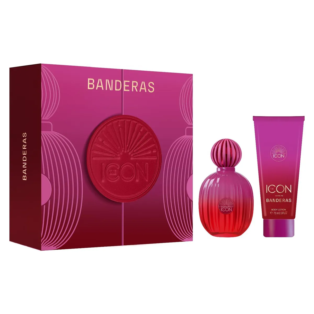 ANTONIO BANDERAS - Perfume Mujer Estuche The Icon Supreme Eau de Parfum Intense for Women 100 ml + Loción Corporal for Women 75 ml