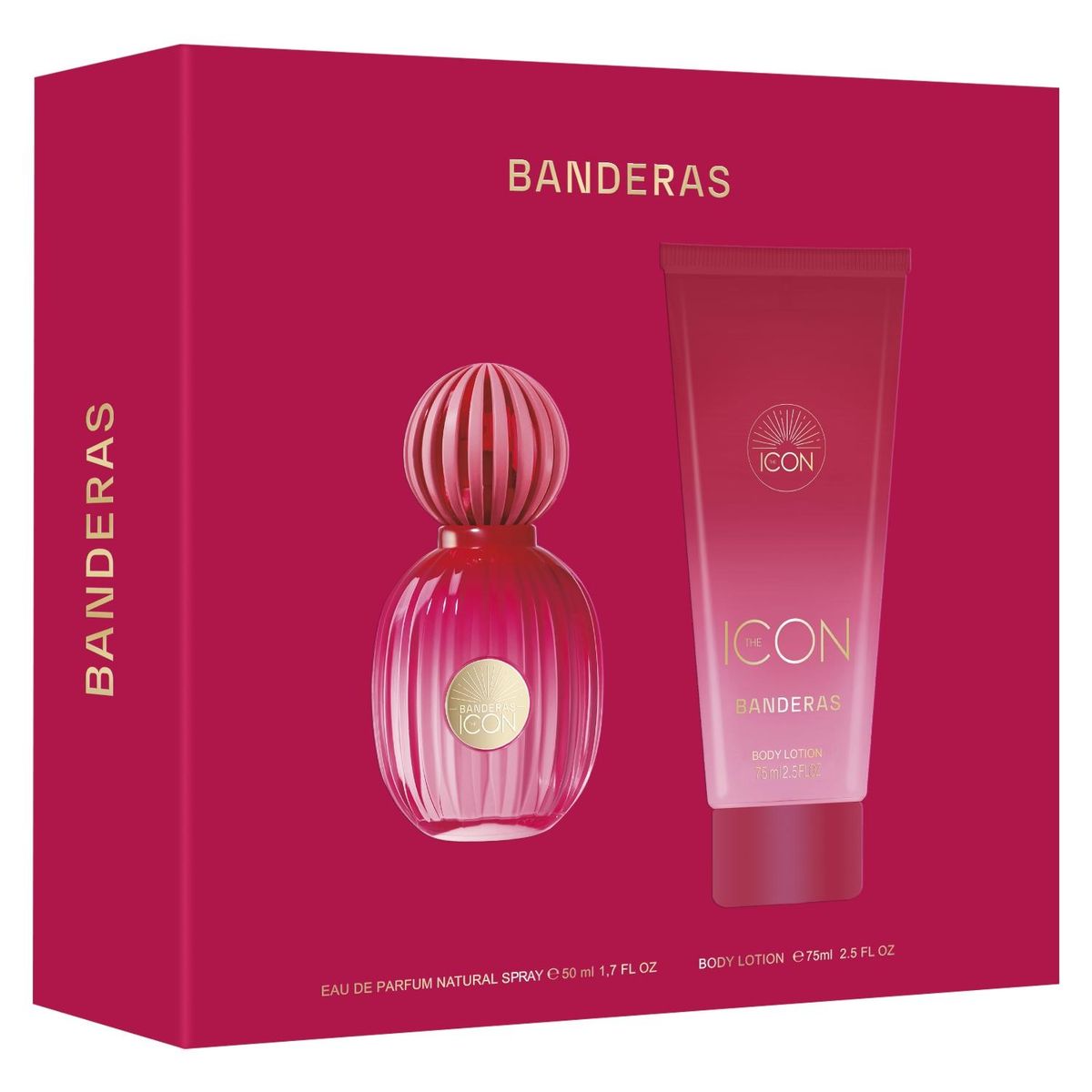 ANTONIO BANDERAS - Perfume Mujer Estuche The Icon Eau de Parfum for Women 50 ml + Loción Corporal for Women 75 ml