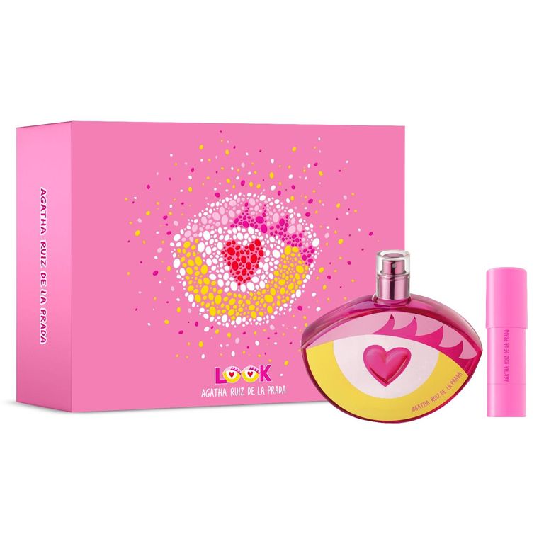 Perfume Mujer Estuche Look Eau de Toilette 80 ml + De beso en beso Eau de Toilette 10 ml