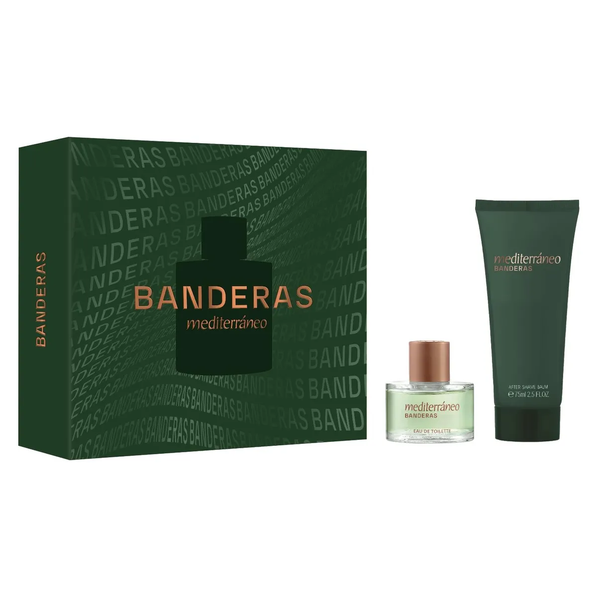 ANTONIO BANDERAS - Perfume Hombre Estuche Mediterráneo Eau de Toilette 50 ml + Balsamo After Shave 75 ml