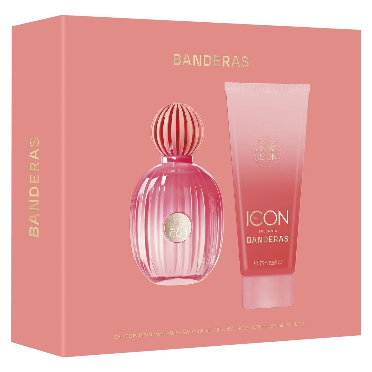 ANTONIO BANDERAS - Perfume Mujer Estuche The Icon Splendid Eau de Parfum for Women 100 ml + Loción Corporal for Women 75 ml