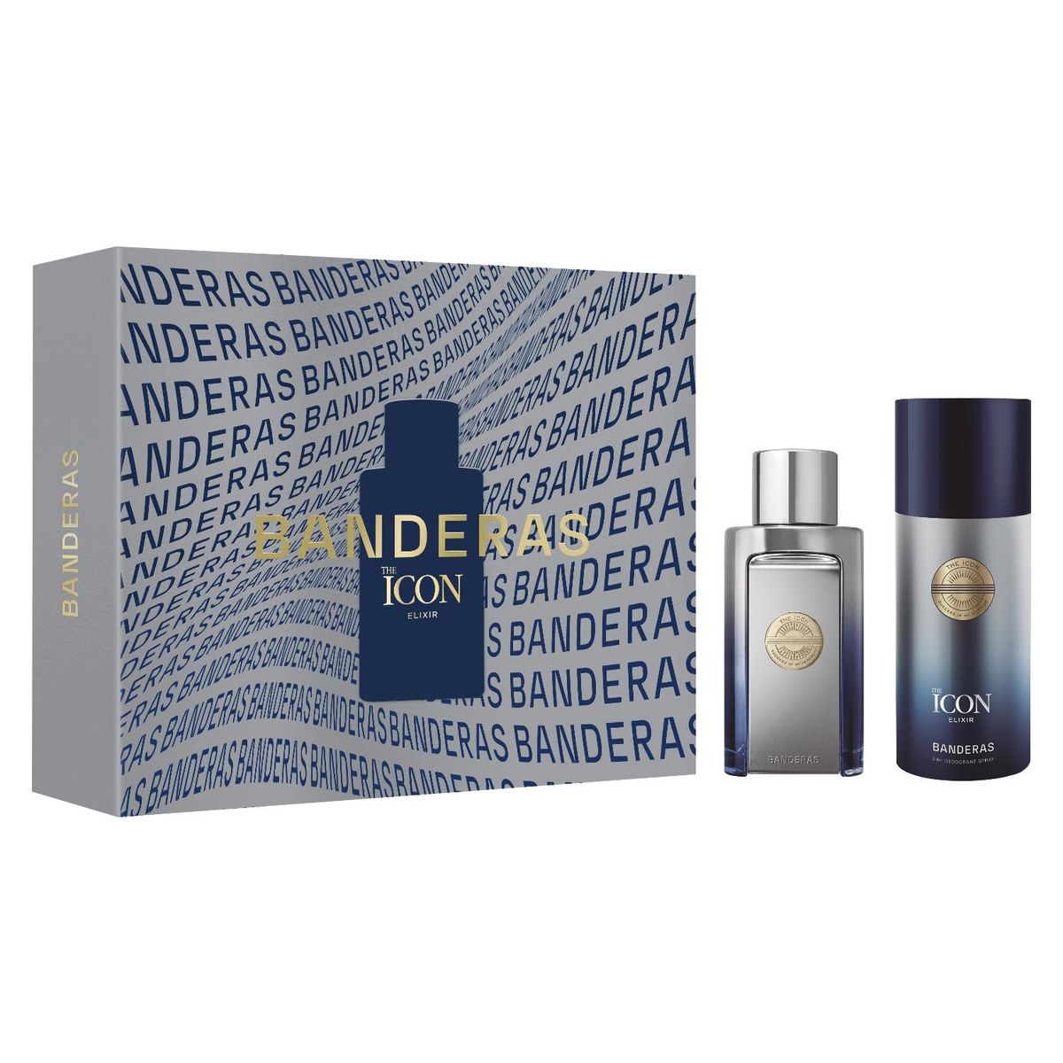 ANTONIO BANDERAS - Perfume Hombre Estuche The Icon Elixir Eau de Parfum 100 ml + 24h Desodorante Spray 150 ml