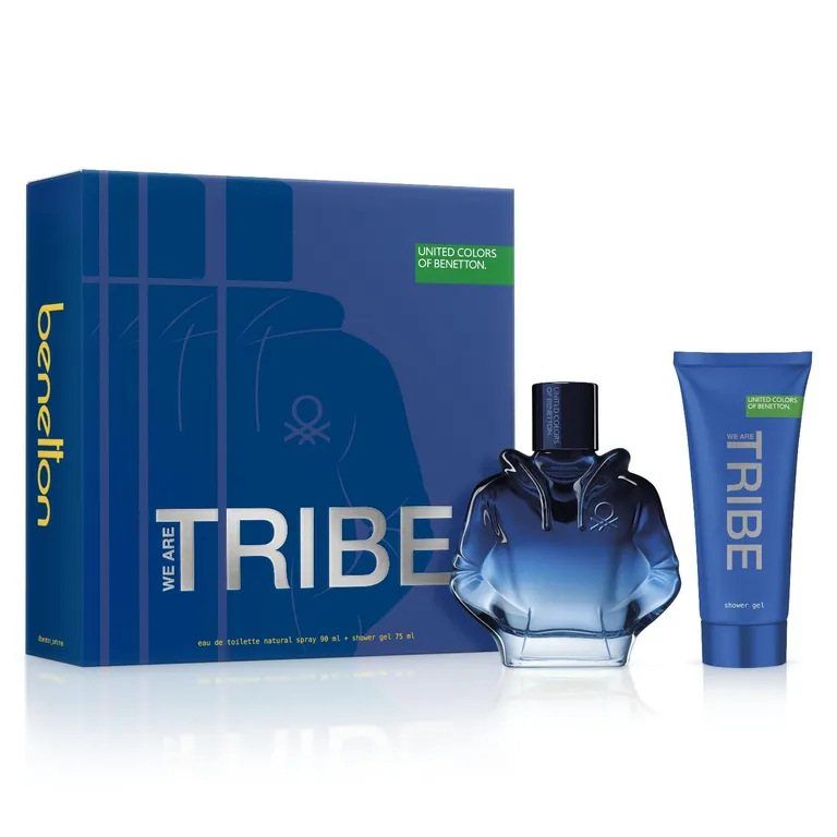 Perfume Hombre Estuche United Colors We Are Tribe Eau de Toilette 90 ml + Gel de Baño 75 ml