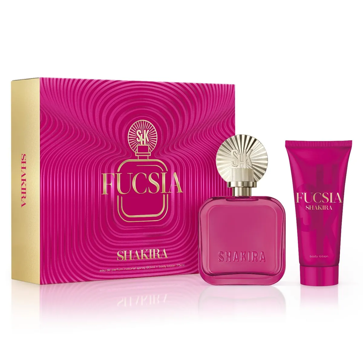 SHAKIRA - Perfume Mujer Estuche Fucsia Shakira Eau de Parfum 80 ml + Loción Corporal 75 ml