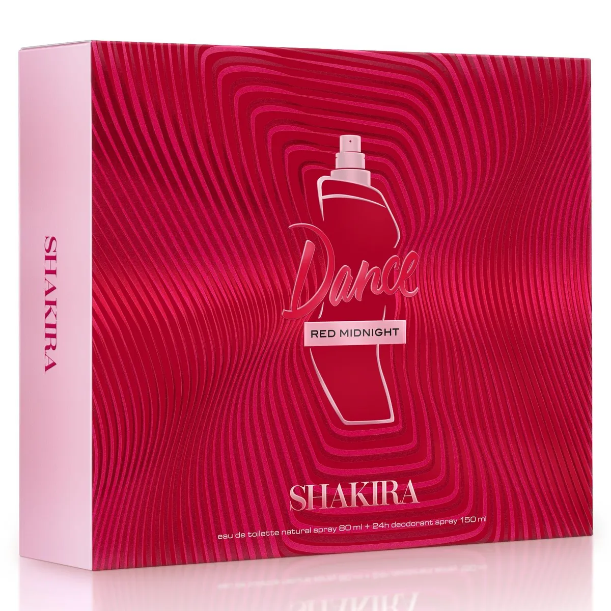 SHAKIRA - Perfume Mujer Estuche Shakira Dance Red Midnight Eau de Toilette 80 ml + 24h Desodorante Spray 150 ml