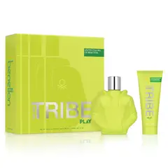 BENETTON - Perfume Hombre Estuche United Colors We are Tribe Play Eau de Toilette 90 ml + Are Tribe Play Gel de Baño 75 ml