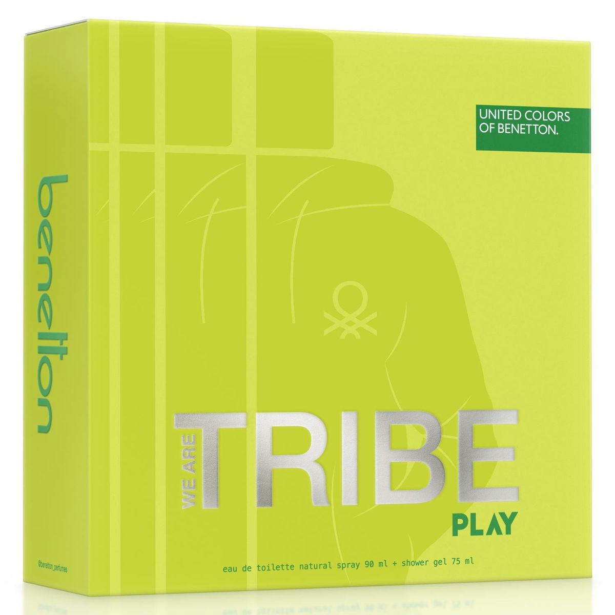 BENETTON - Perfume Hombre Estuche United Colors We are Tribe Play Eau de Toilette 90 ml + Are Tribe Play Gel de Baño 75 ml