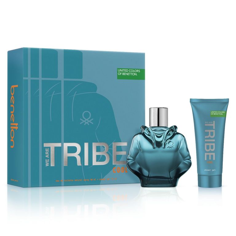 Perfume Hombre Estuche United Colors We are Tribe Cool Eau de Toilette 90 ml + Gel de Baño 75 ml