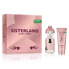BENETTON - Perfume Mujer Estuche United Colors Sisterland Blush Cherry Eau de Parfum 80 ml + Loción Corporal 75 ml