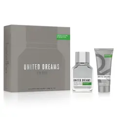BENETTON - Perfume Hombre Estuche United Dreams Aim High Eau de Toilette For Men 100 ml + Gel de Baño 75 ml