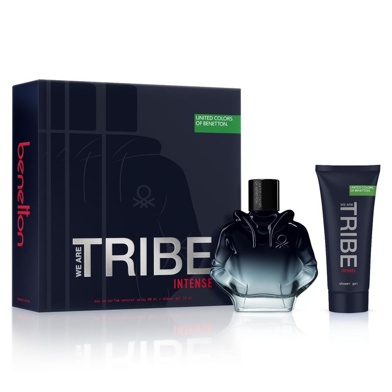 Perfume Hombre Estuche United Colors We Are Tribe Intense Eau de Parfum 90 ml + Gel de Baño 75 ml