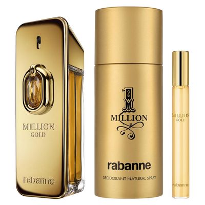 Imagen 2 del producto Perfume Hombre Estuche Million Gold Elixir Parfum Intense 100 ml + 1 Million Desodorante 150 ml + Eau de Toilette 10 ml