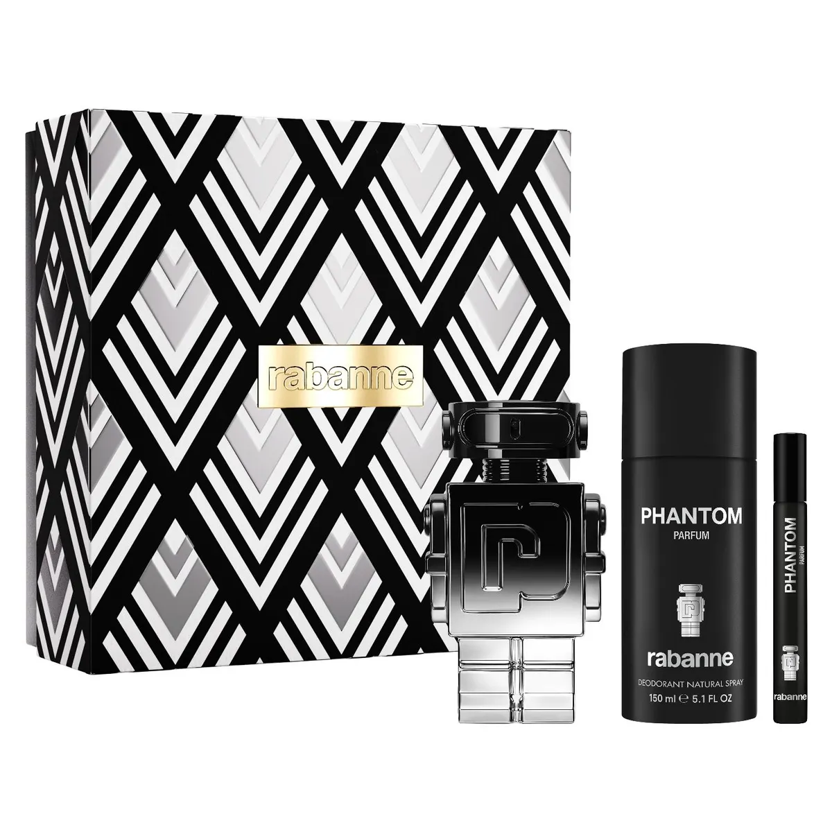 RABANNE - Perfume Hombre Estuche Phantom Elixir Parfum Intense 100 ml + Parfum Desodorante 150 ml + 10 ml
