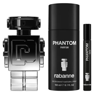 Imagen 2 del producto Perfume Hombre Estuche Phantom Elixir Parfum Intense 100 ml + Parfum Desodorante 150 ml + 10 ml