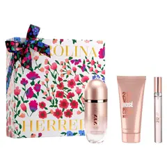 CAROLINA HERRERA - Perfume Mujer Estuche 212 VIP Rosé Eau de Parfum 80 ml + Loción Corporal 100 ml + Eau de Parfum 10 ml