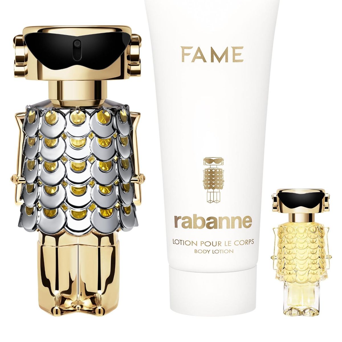RABANNE - Perfume Mujer Estuche Fame Eau de Parfum 80 ml + Perfumed Loción Corporal 100 ml + Fame Eau de Parfum 4 ml