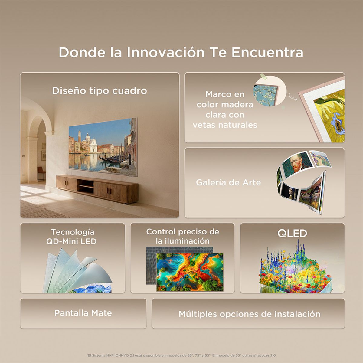 TCL - Mini LED Smart TV 55" QD ART TV A400 Pro TCL
