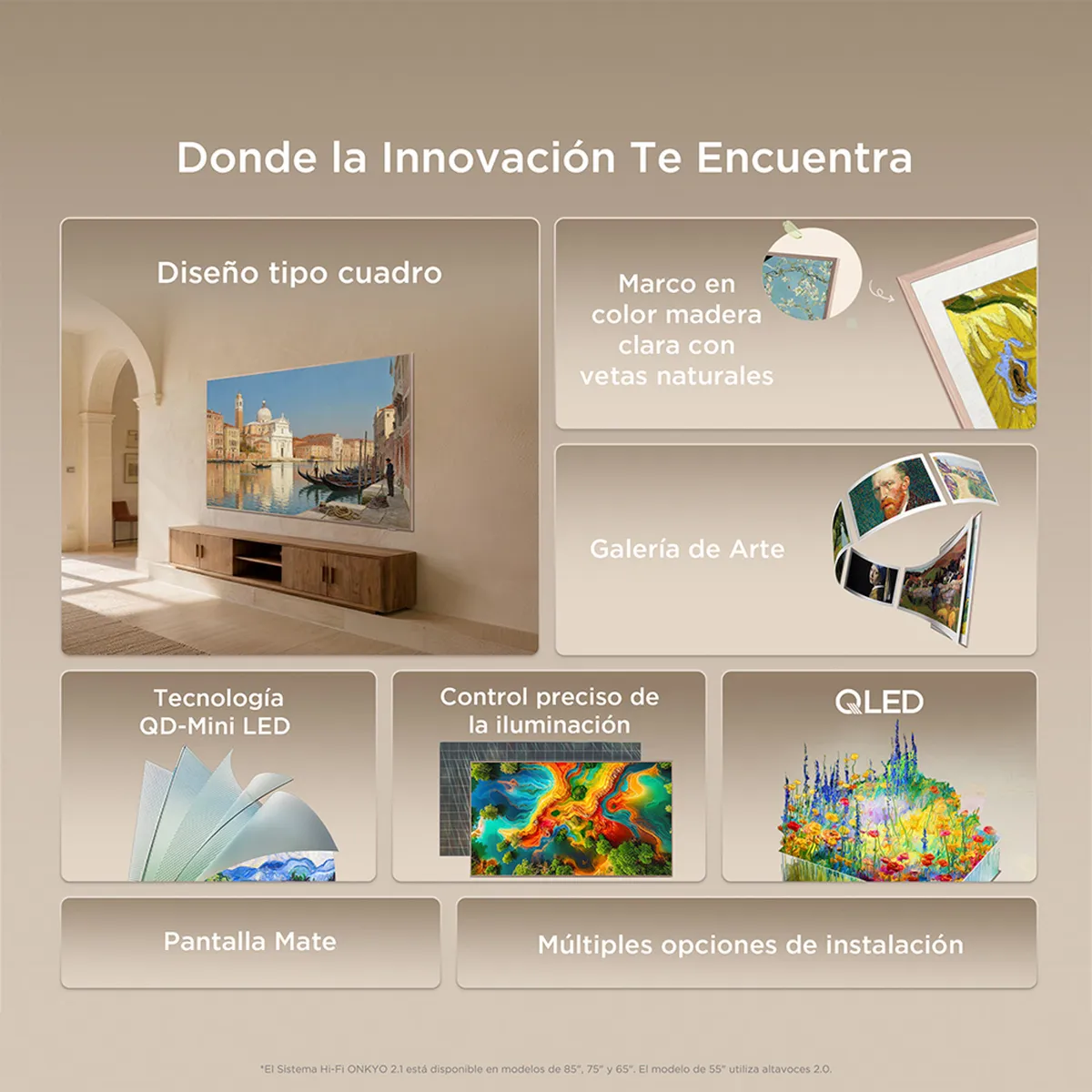 TCL - Smart TV 75" QD-Mini LED ART TV A400 Pro