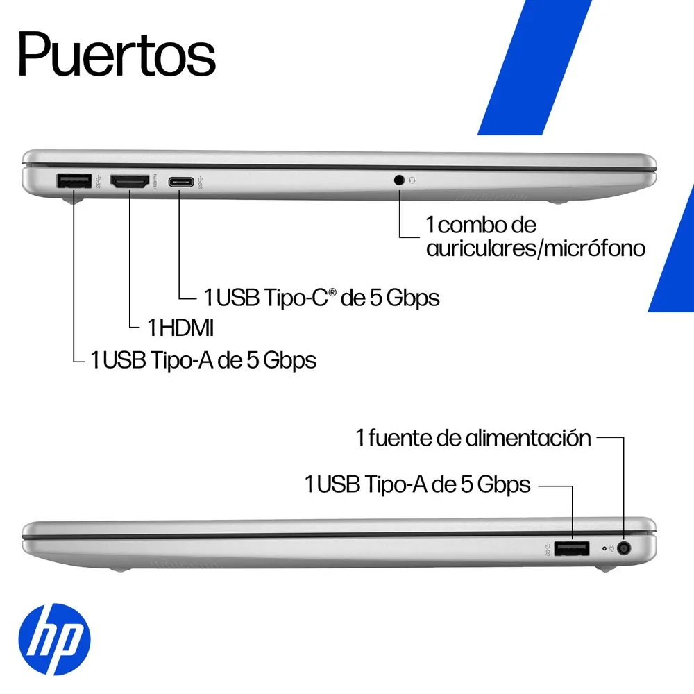 HP 15-fd2350la Core Ultra 5 8GB 512GB Plata Natural, foto 9
