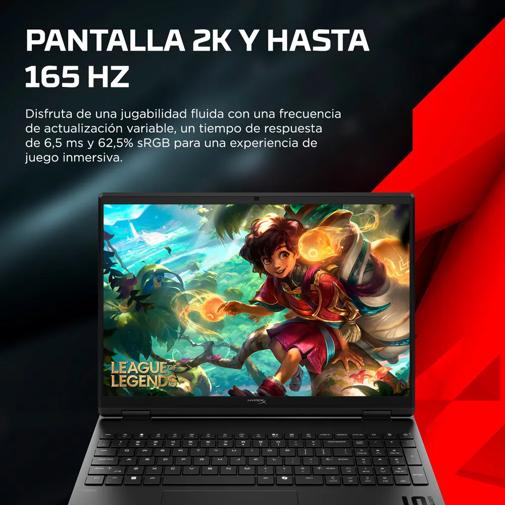 HP HyperX OMEN 15-ga0000la Core i5 16GB 512GB RTX 5050 Negro Sombra, foto 6