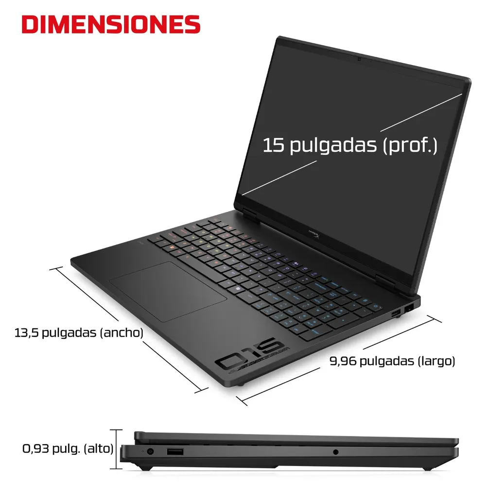 HP HyperX OMEN 15-ga0000la Core i5 16GB 512GB RTX 5050 Negro Sombra, foto 13