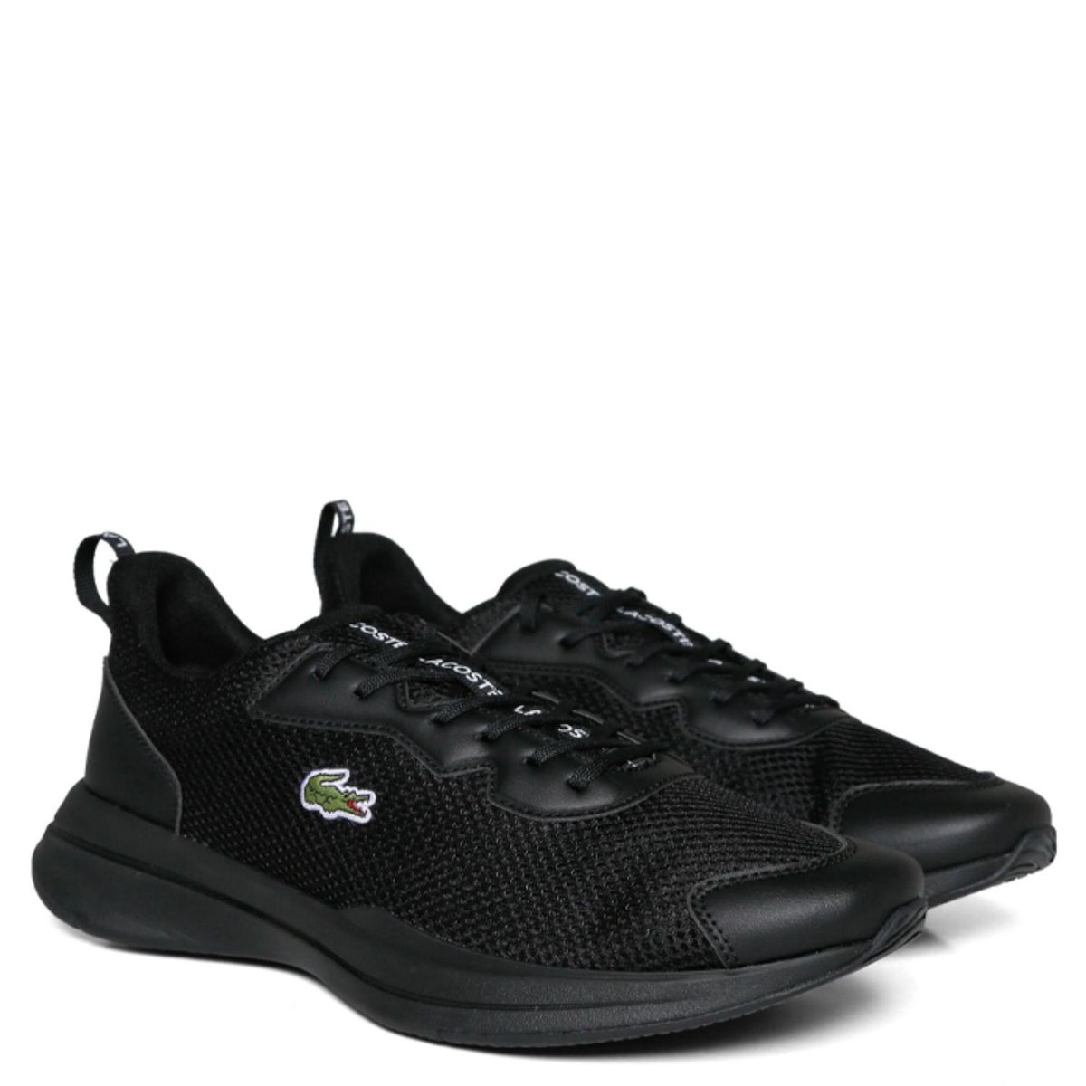 LACOSTE - Zapatilla Urbana Hombre Cuero Negro Lacoste