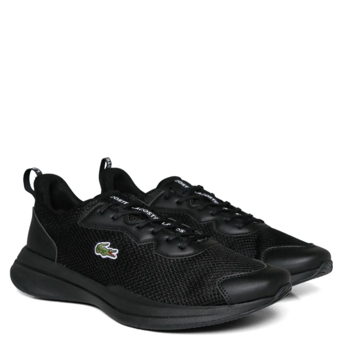 LACOSTE - Zapatilla Urbana Hombre Cuero Negro Lacoste