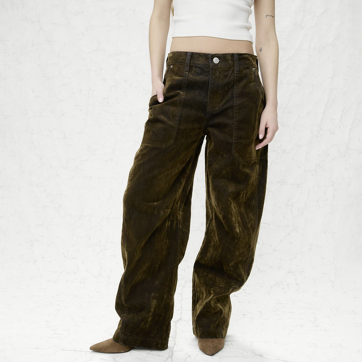 AMERICANINO - Jeans Baggy Tiro Medio Mujer Americanino