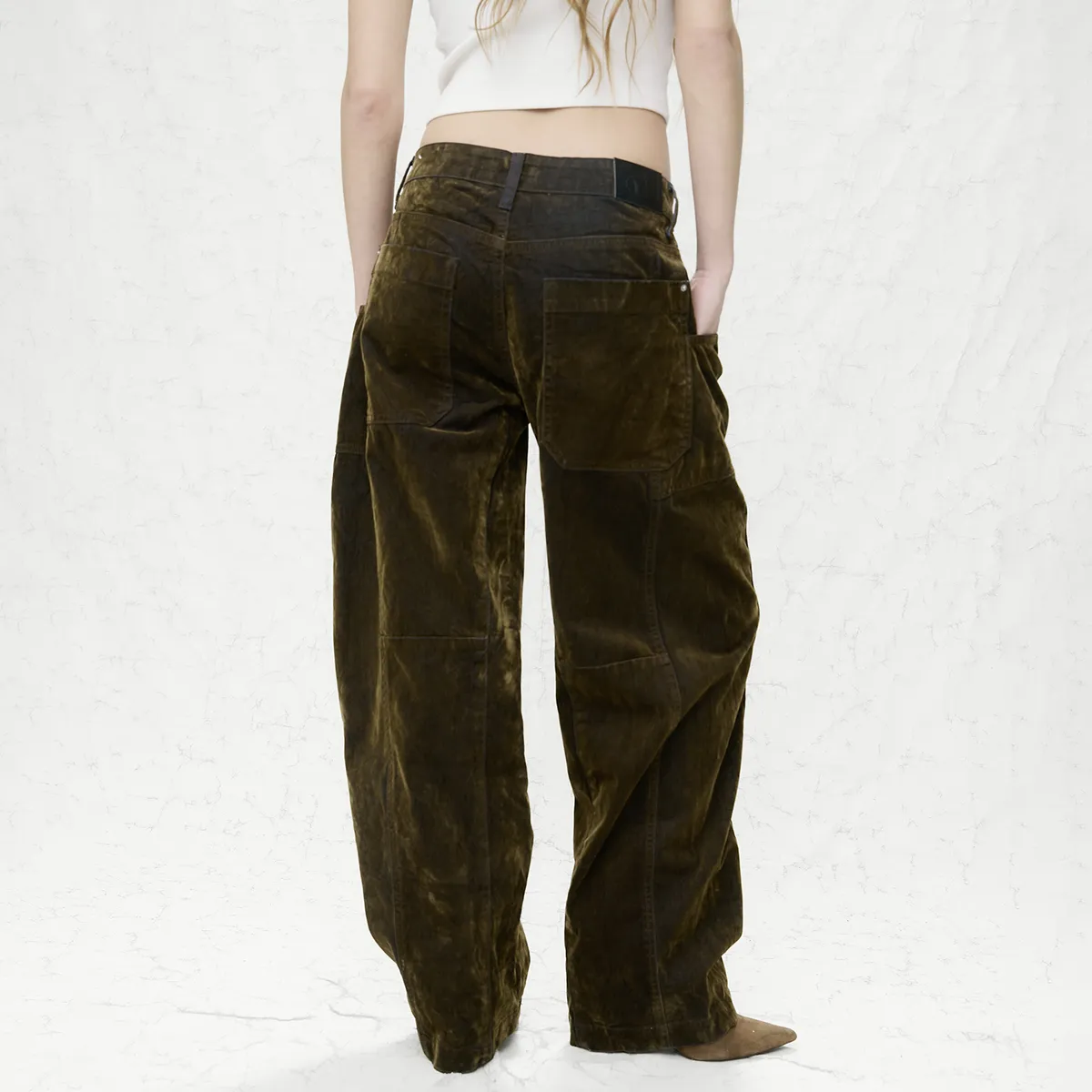 AMERICANINO - Jeans Baggy Tiro Medio Mujer Americanino